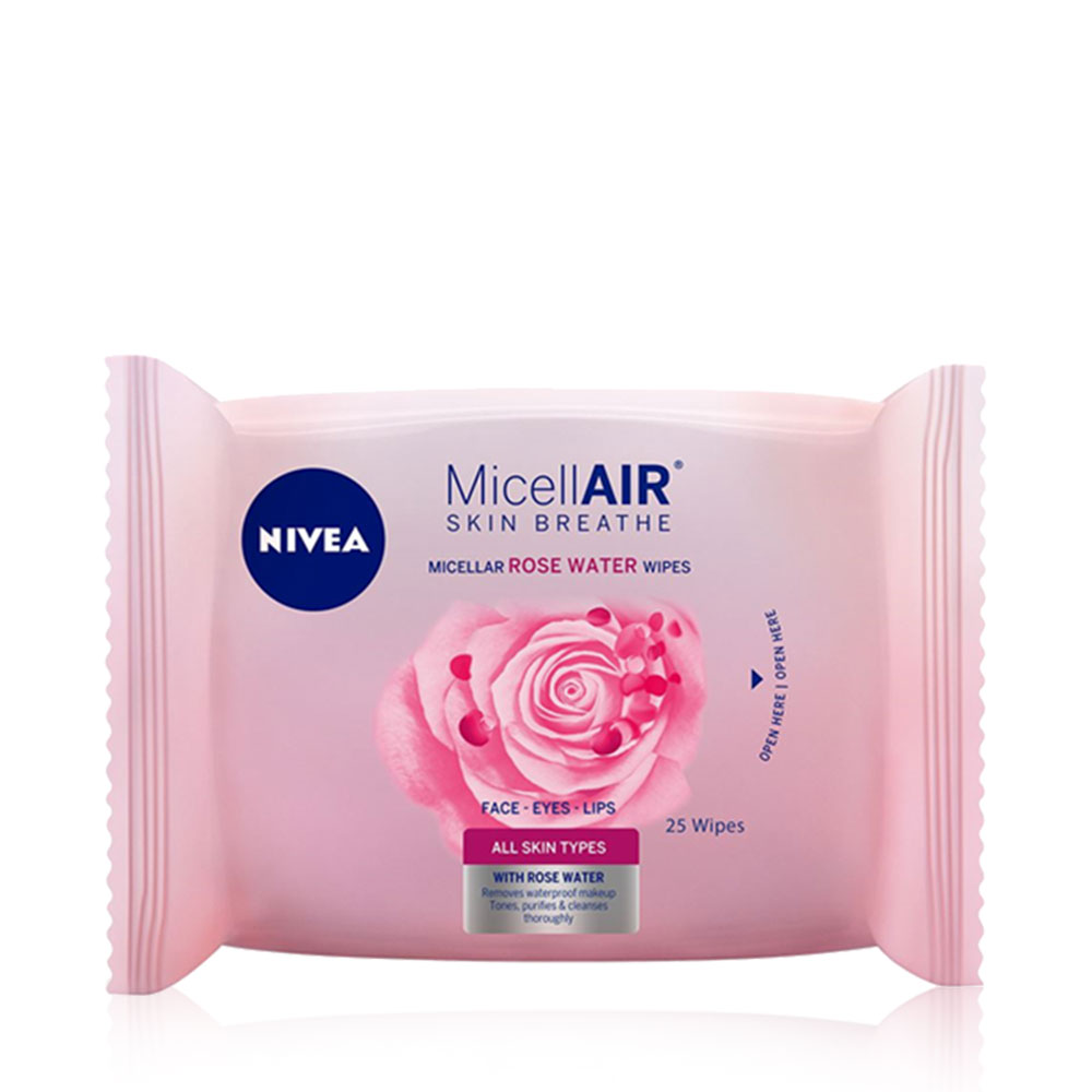 Rose Micellair Wipes - 25pc