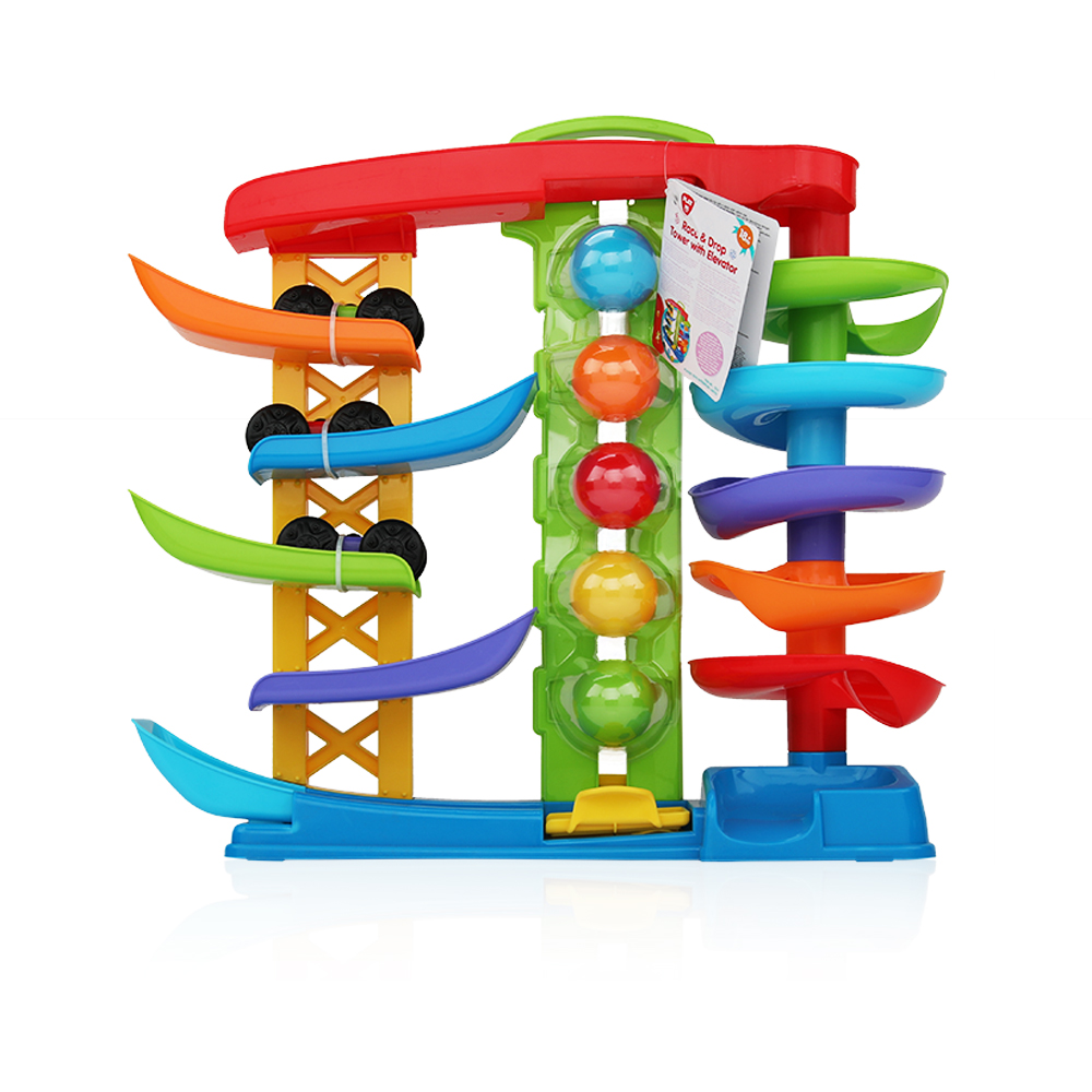 Race & Drop Tower With Elevator - Age 18 Months+