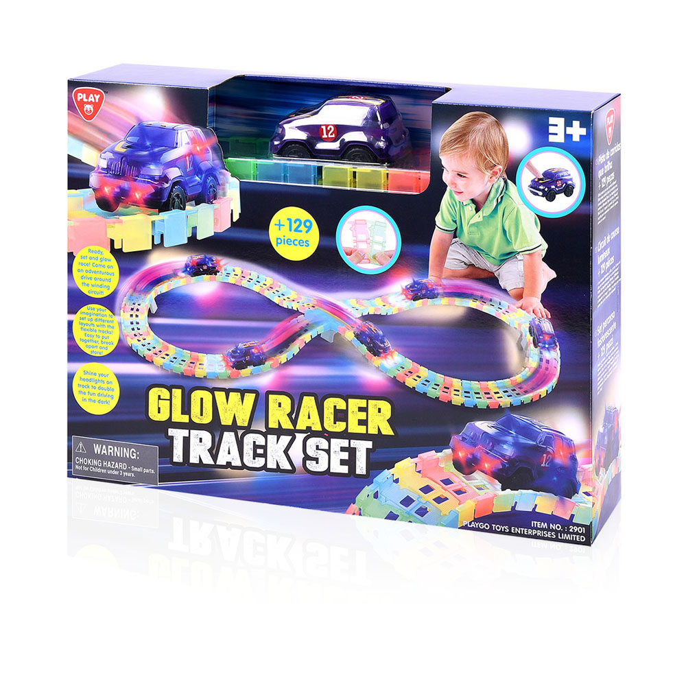 Glow Racer Track Set  - 129 Pcs - Age 3+