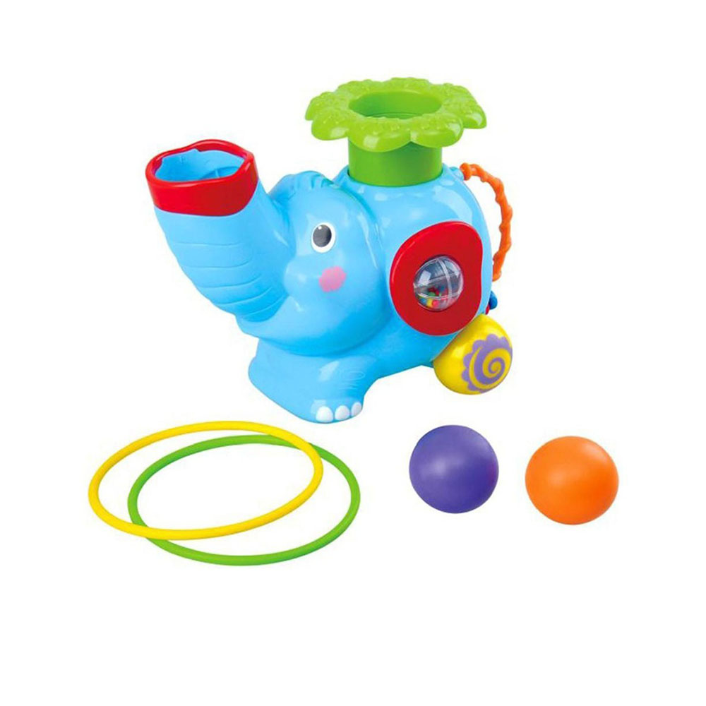 Pop N Hoop Roller Elephant Battery Operated - Age 3+