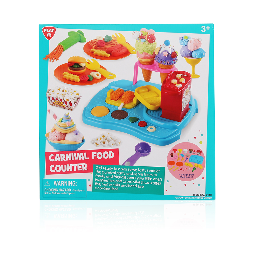 Carnival Food Counter Dough Included - Age 3+