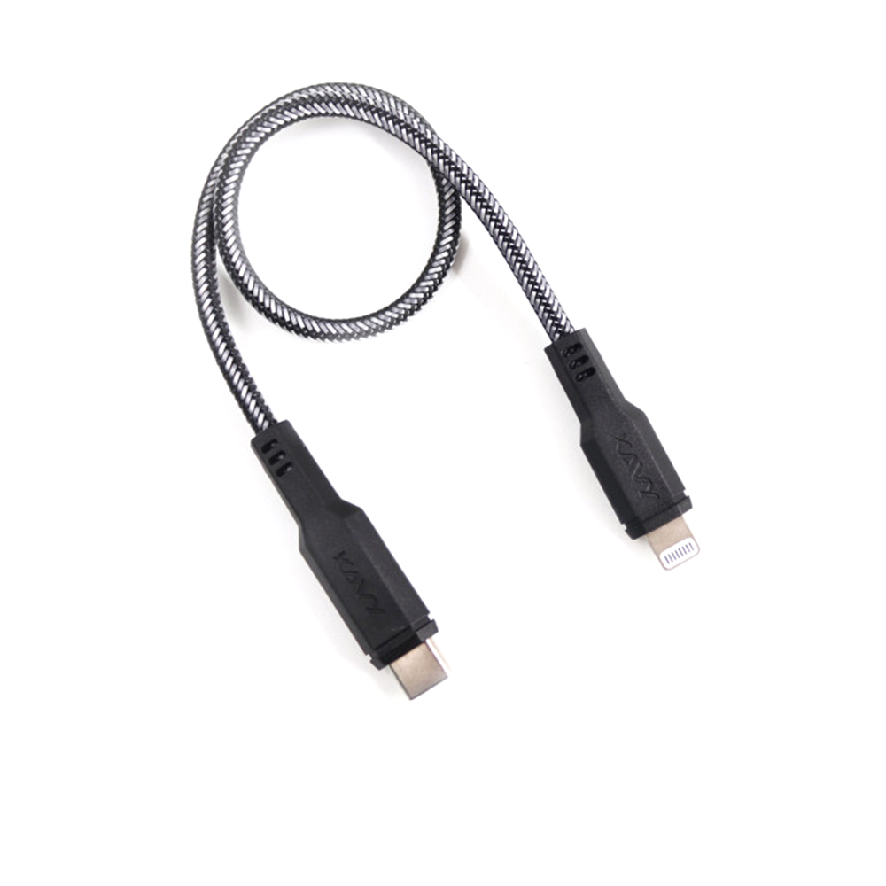 Woven 3A Lightning To Type-C Cable - 30 cm