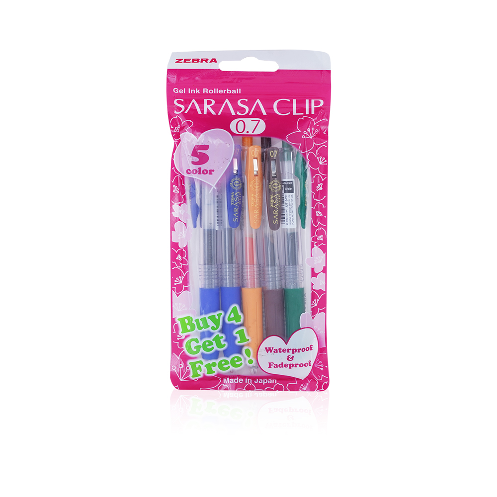 Sarasa Clip Pens Set - 5 In 1 