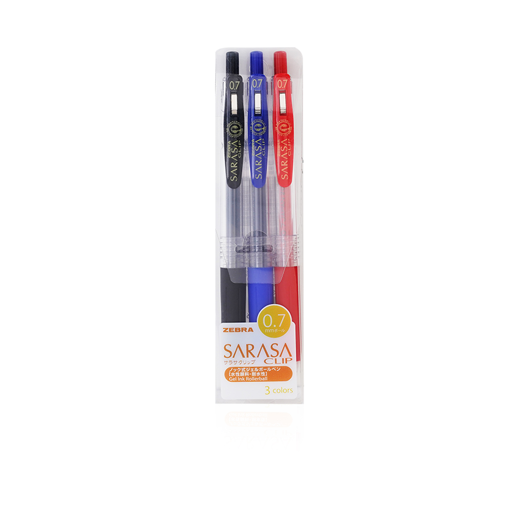Sarasa Clip Gel Pens Set - 3 In 1 