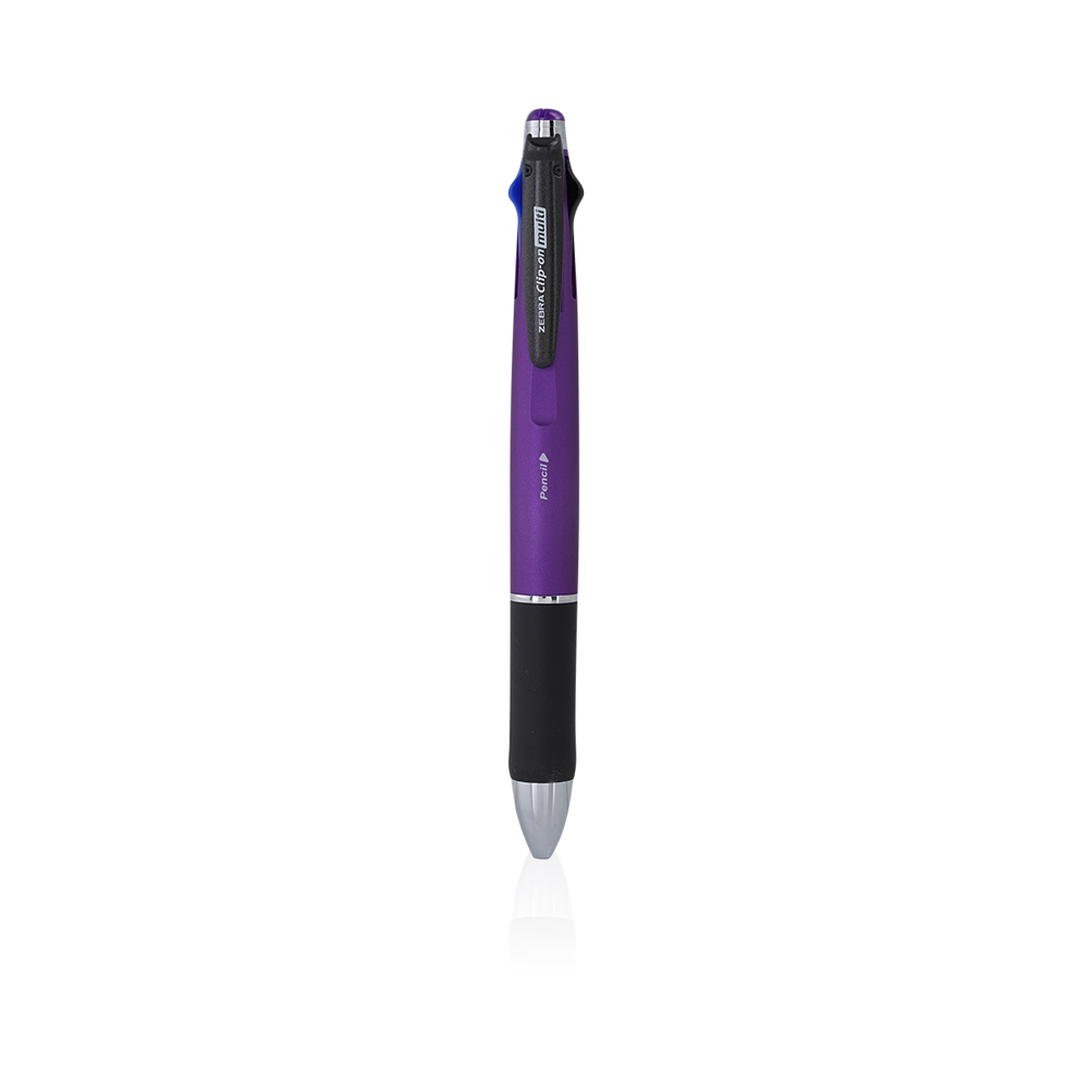 Clip On Multi Metalic Pencil And Pen - Matt Violet