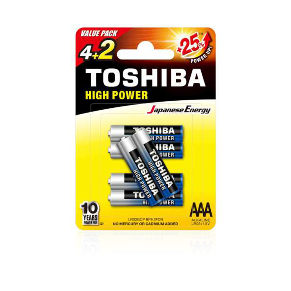 LR03 AAA batteries - Pack of 6