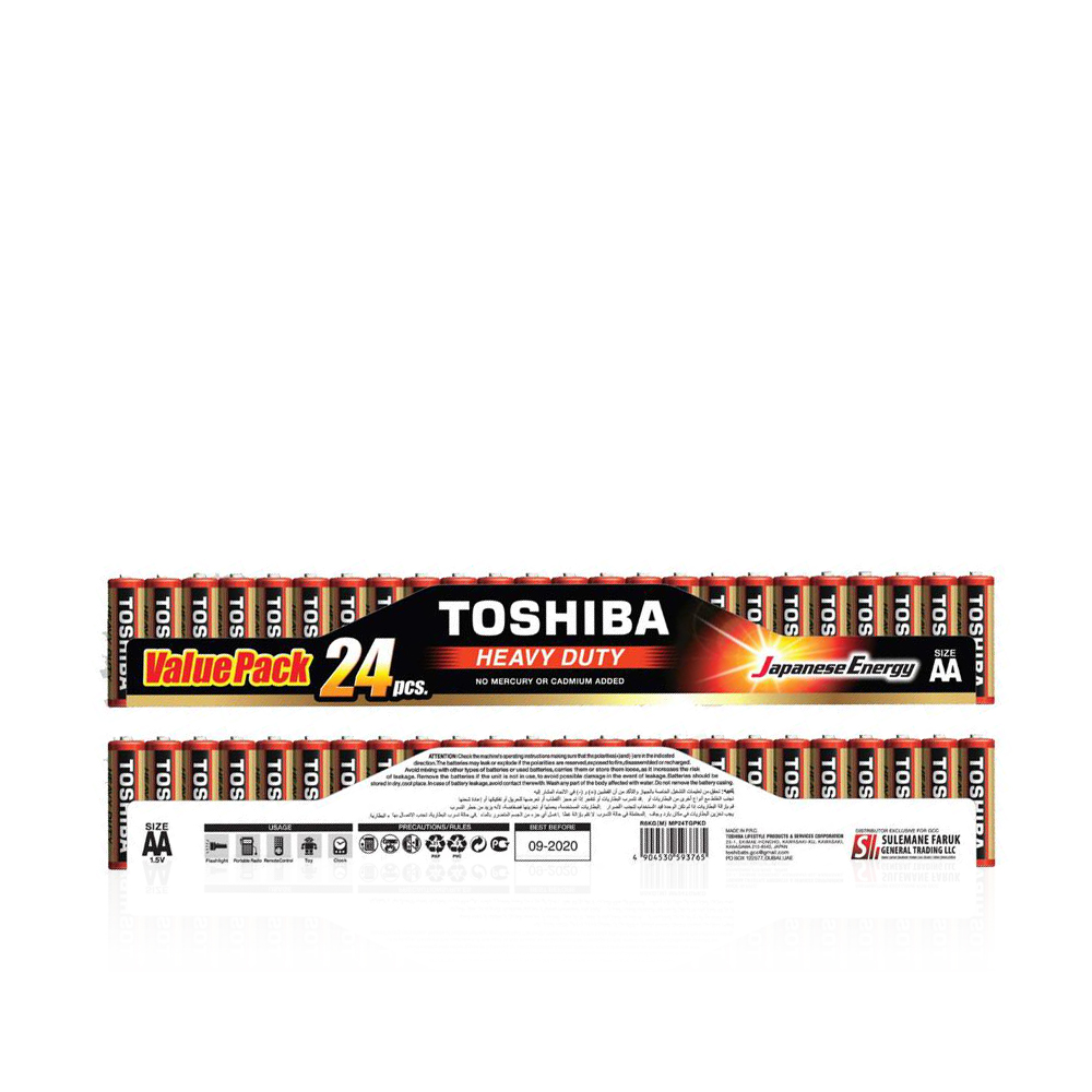 R6(M) MP24TGPKD Heavy Duty AA Batteries - pack of 24
