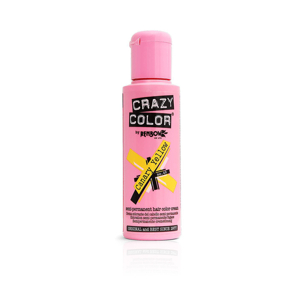 Semi-permanent Hair Color Cream - Canary Yellow - N 49 - 100 Ml