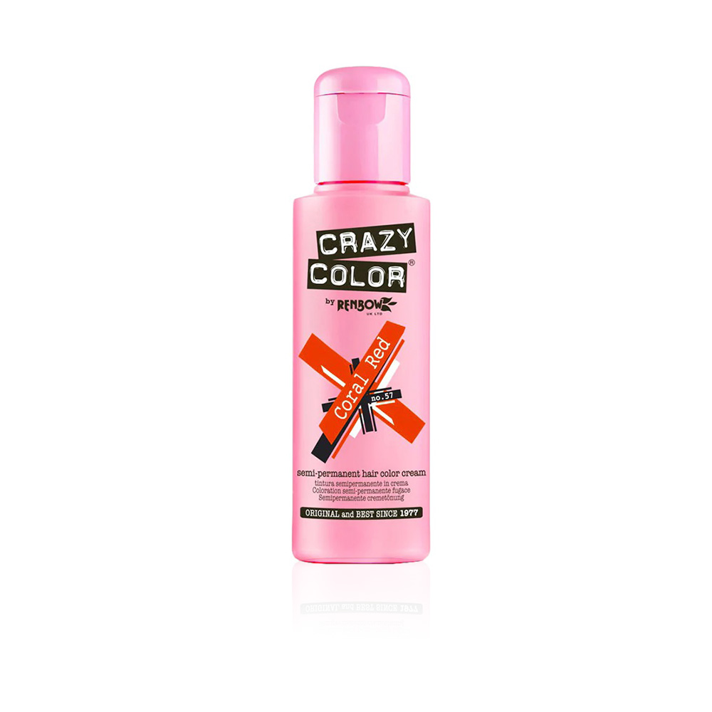 Semi-permanent Hair Color Cream - Coral Red - N 57 - 100 Ml