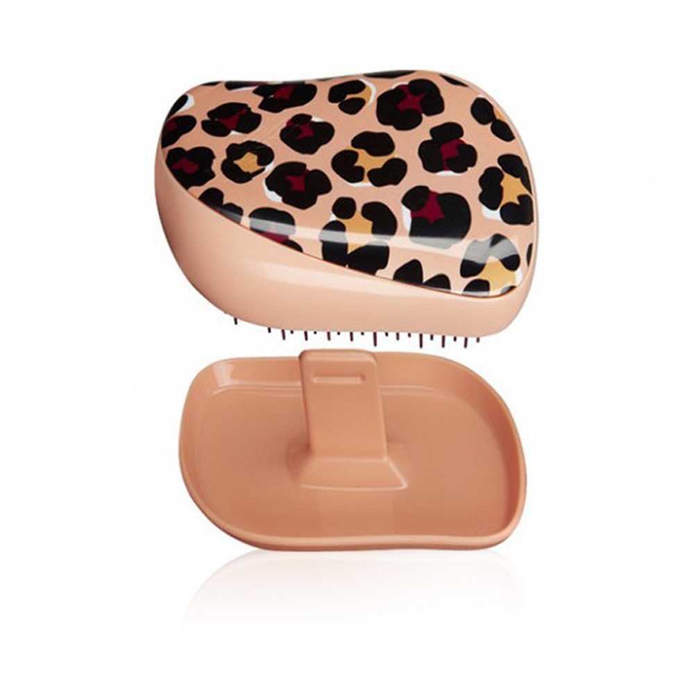 Compact Styler Apricot Leopard Print Hair Brush