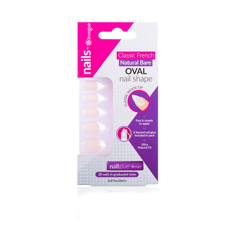Acrylic Oval Nails - Bare Oval