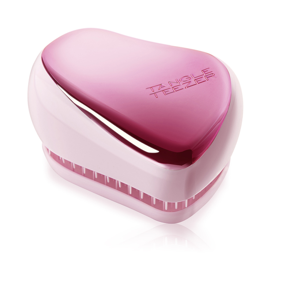 Compact Styler Baby Pink Chrome Hair Brush