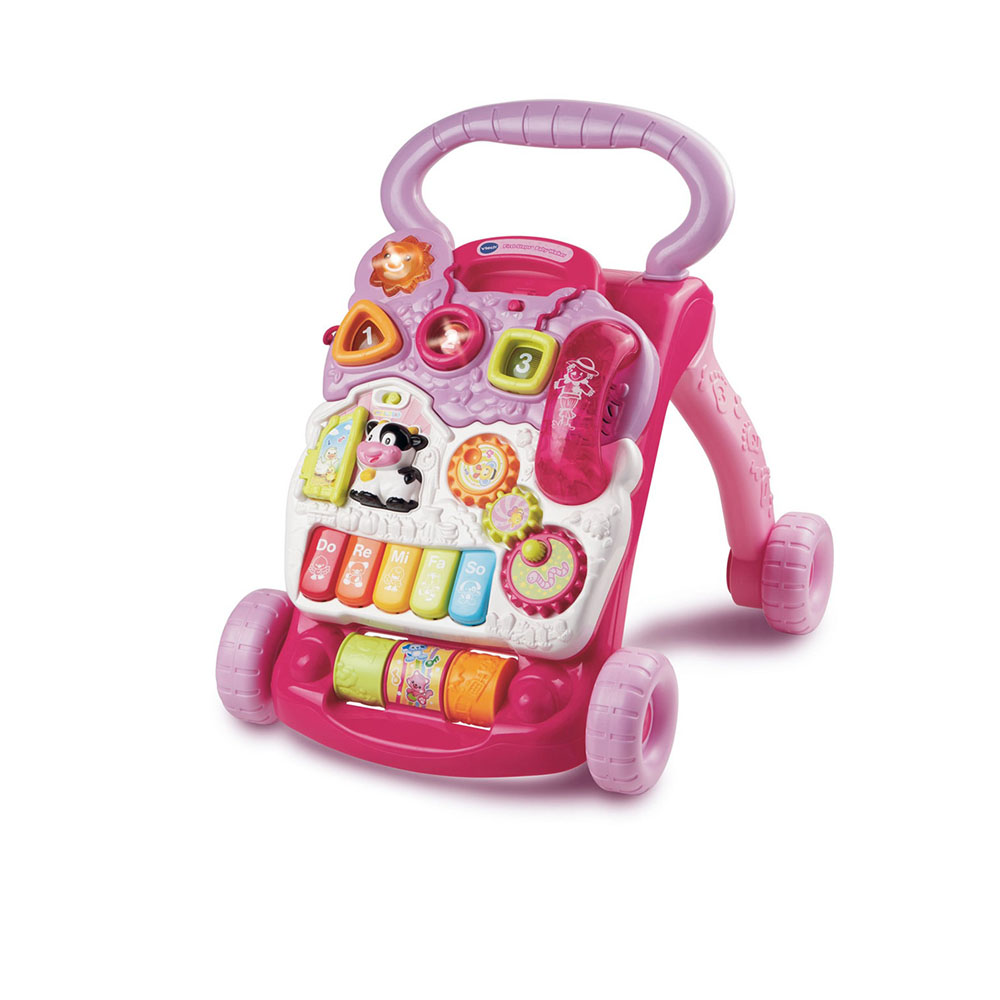 First Steps Baby Walker - Pink - Age 6 To 30 Months