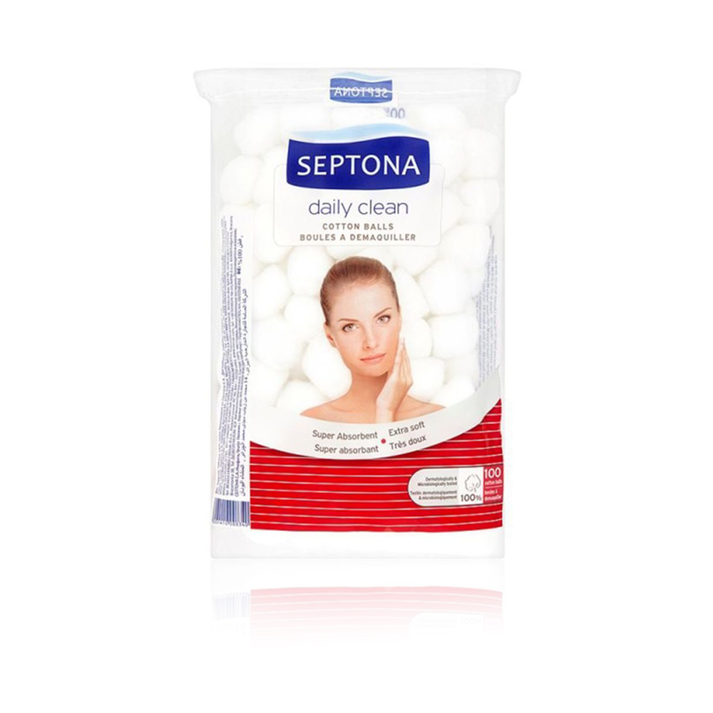 Daily Clean Colored Cotton Balls - 100 Pcs