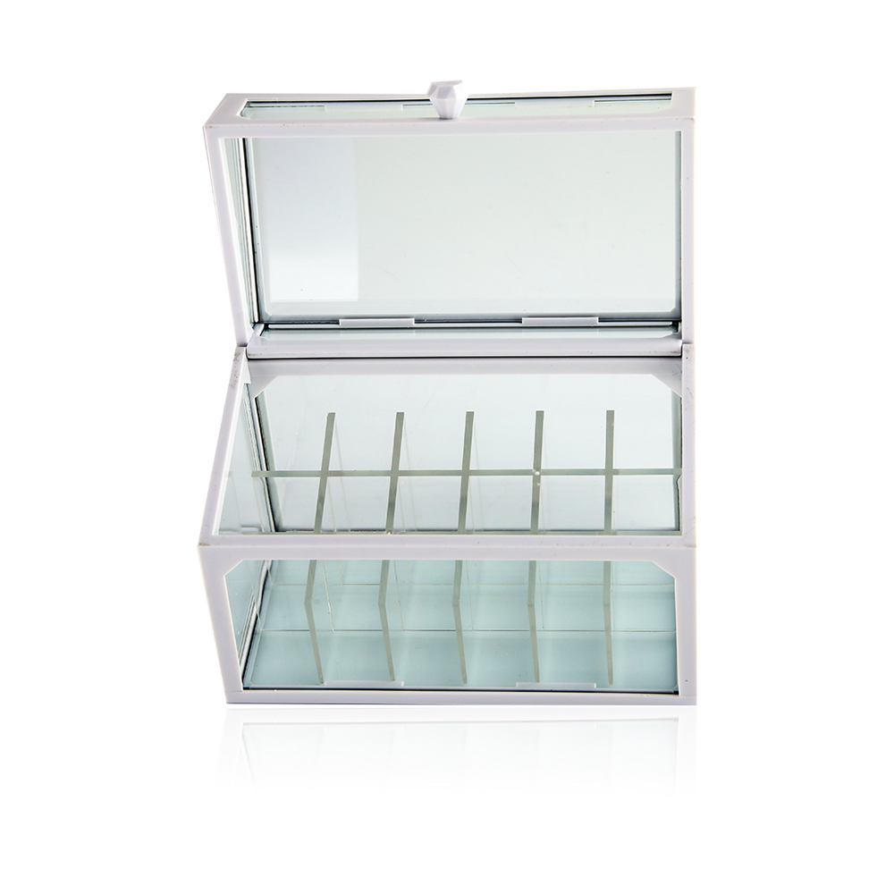 18 Slots Lipstick Storage Box - White