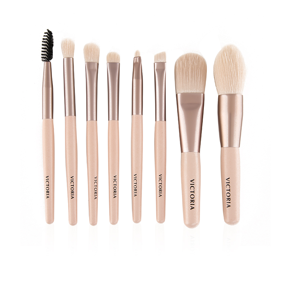 Brush Set - Beige - 8pcs