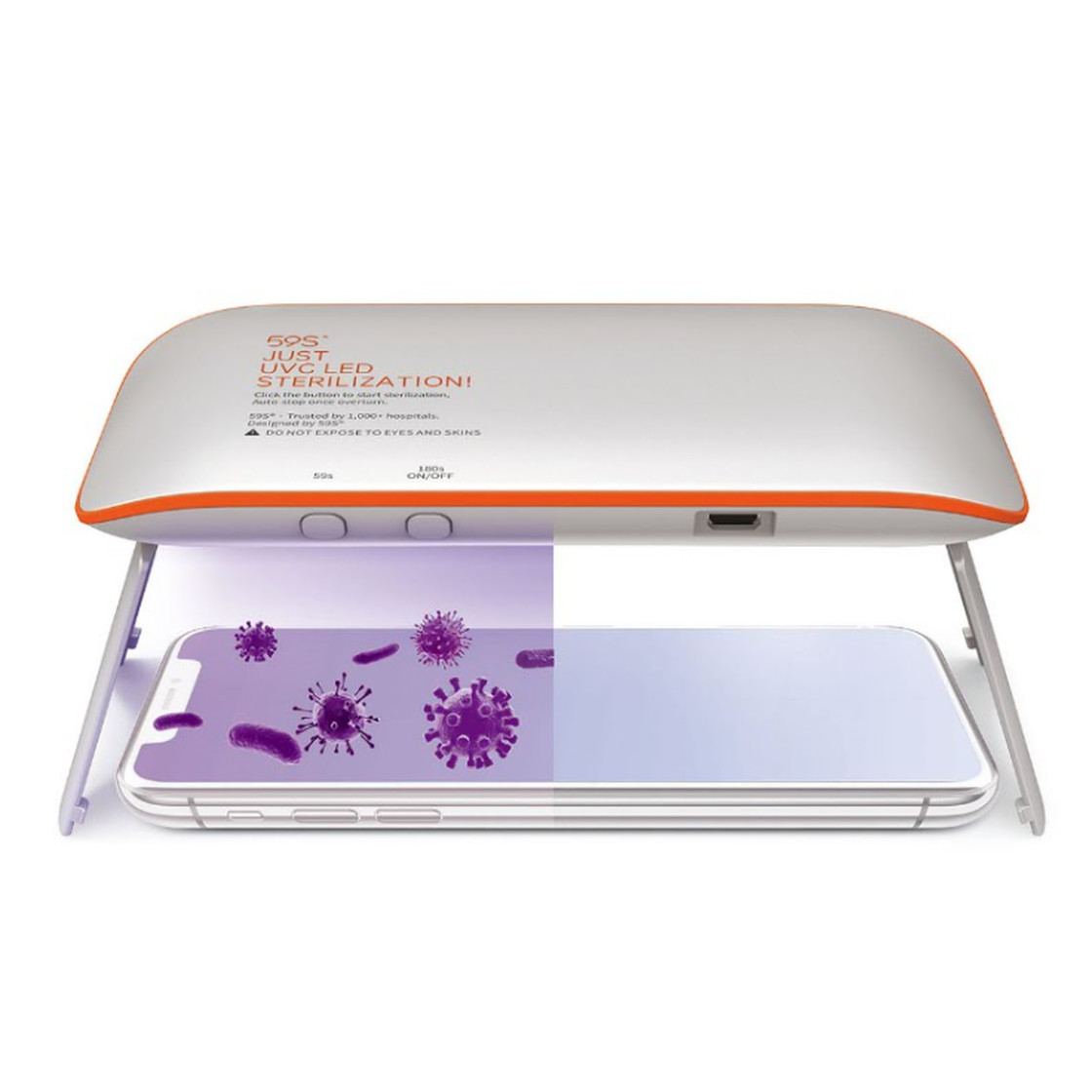 Uvc Led Mini Portable Sterilizer X1 For Mask And Phone 