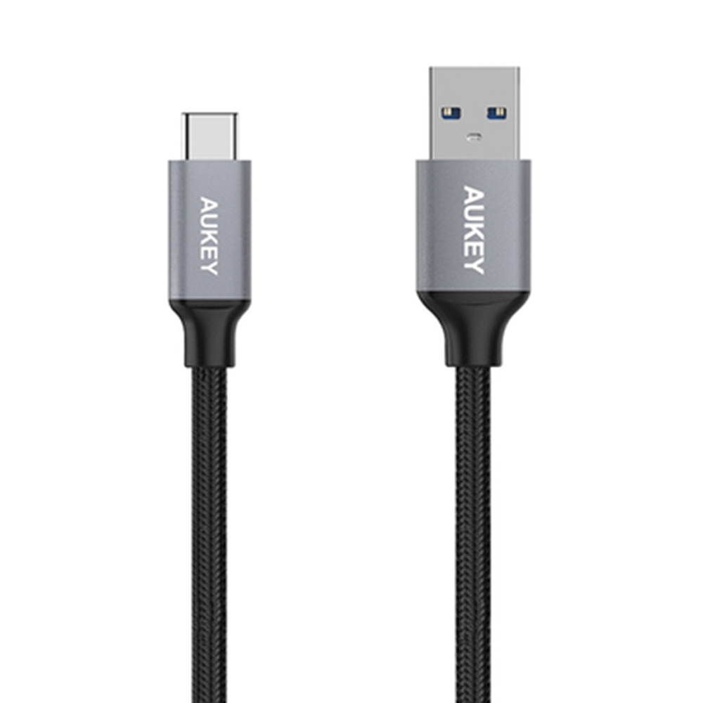 Braided Nylon Usb 3.0  To Usb-C Cable  (2M / 6.6Ft) - Black