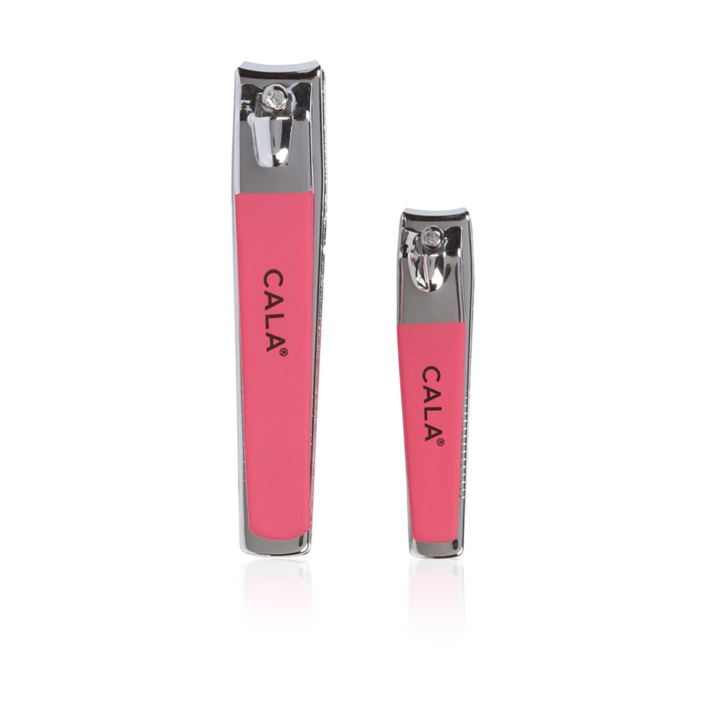 Soft Touch Nail Clipper Duo - Coral