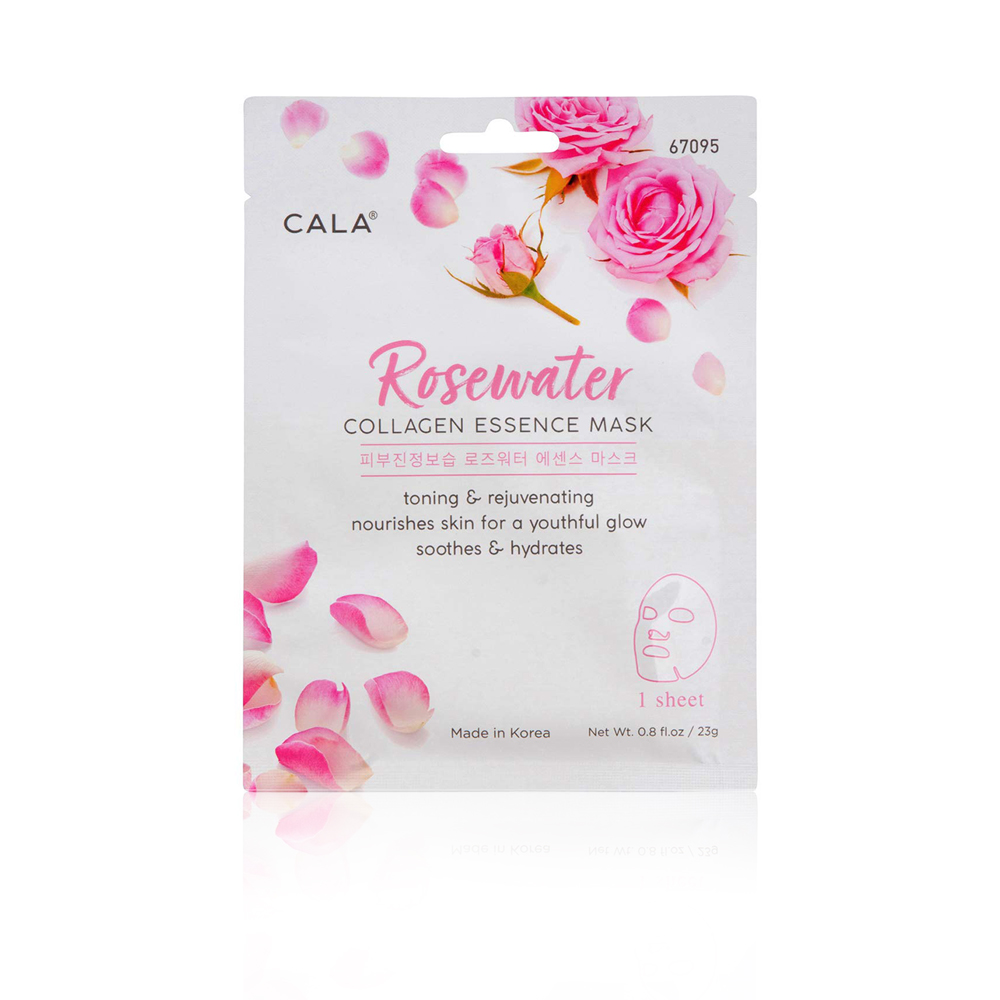 Rosewater Collagen Essence Mask - 1pair 