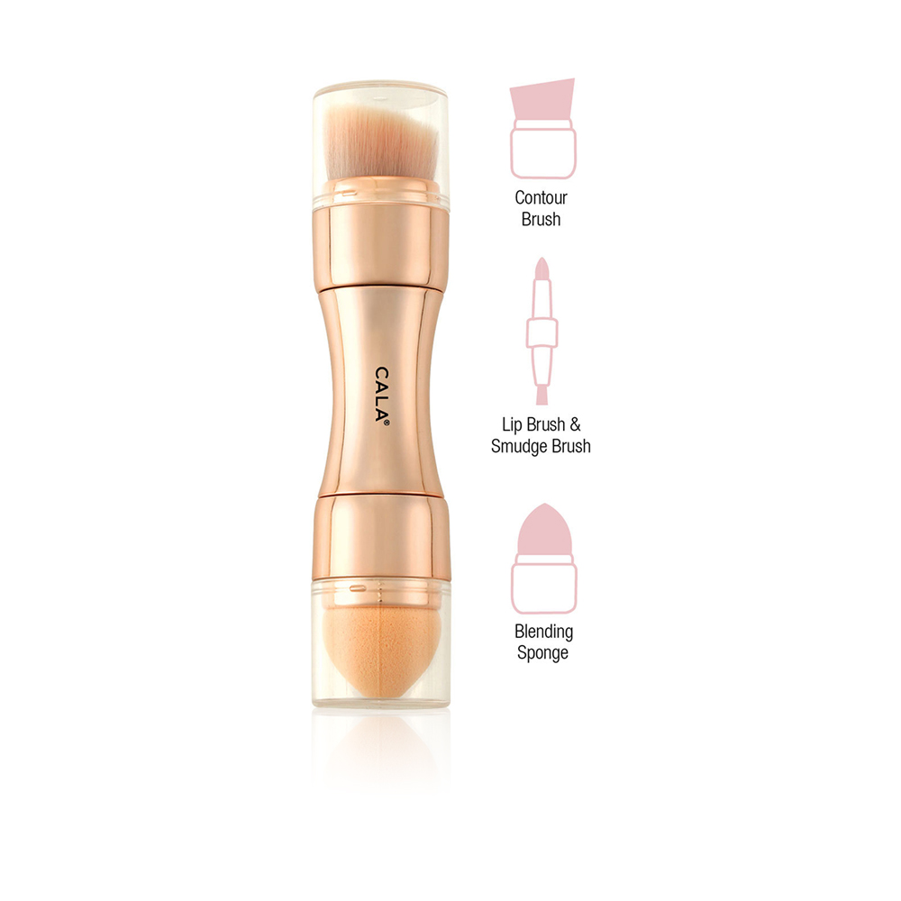 Glow On The Go 4 In 1 Brush - Rose Gold