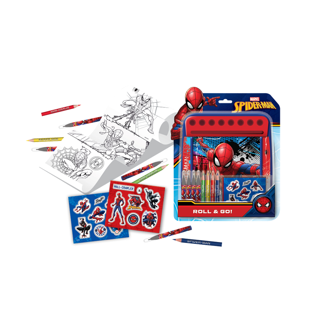Spiderman Roll And Go Coloring