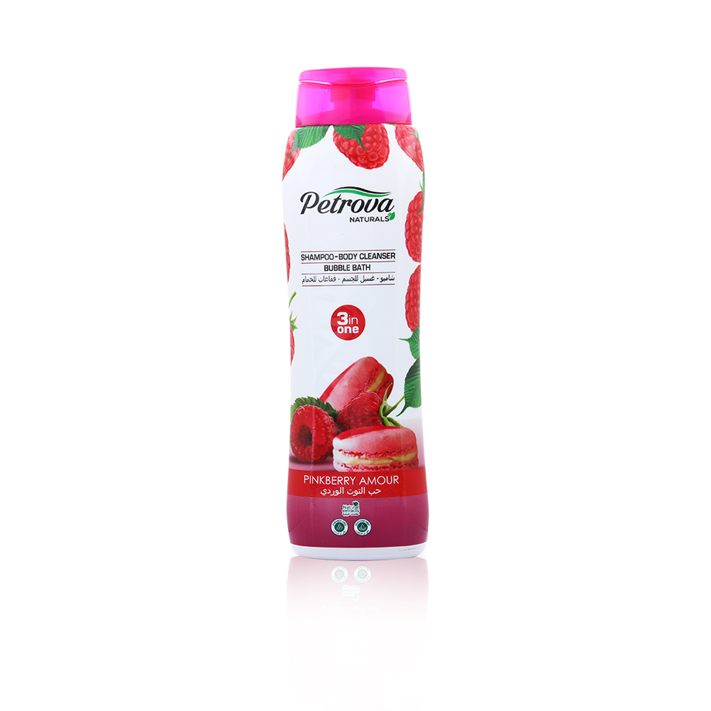 Naturals Shampoo Hair And Body 3 In 1 Pink Berry Amour - 800 Ml