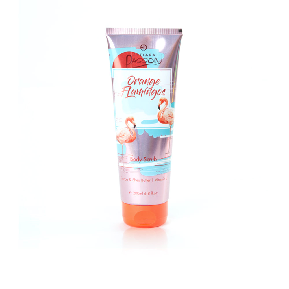 Orange Flamingo Body Scrub For Women - 200 Ml 