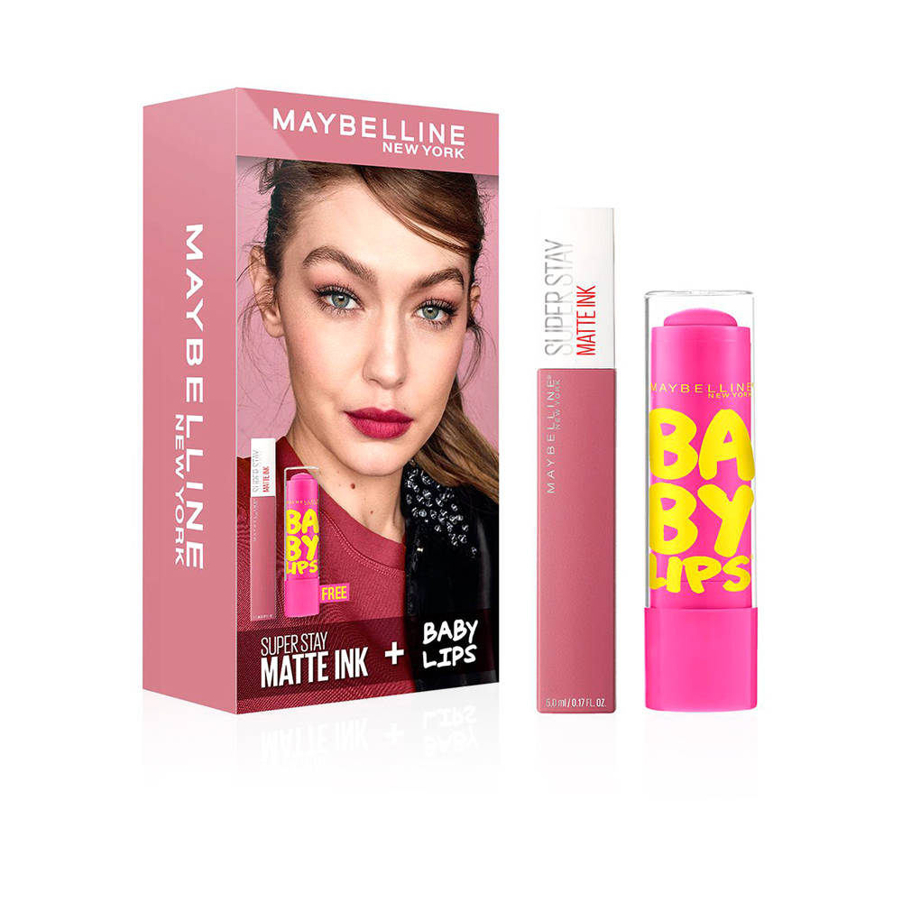 Superstay Matte Liquid Lipstick + Free Baby lips Balm