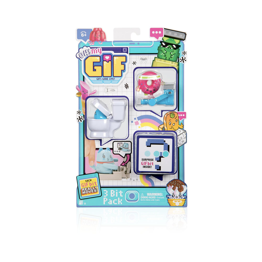 Oh My Gif Series 1 3 Bit Pack - Working Out Doughby - Age 6+