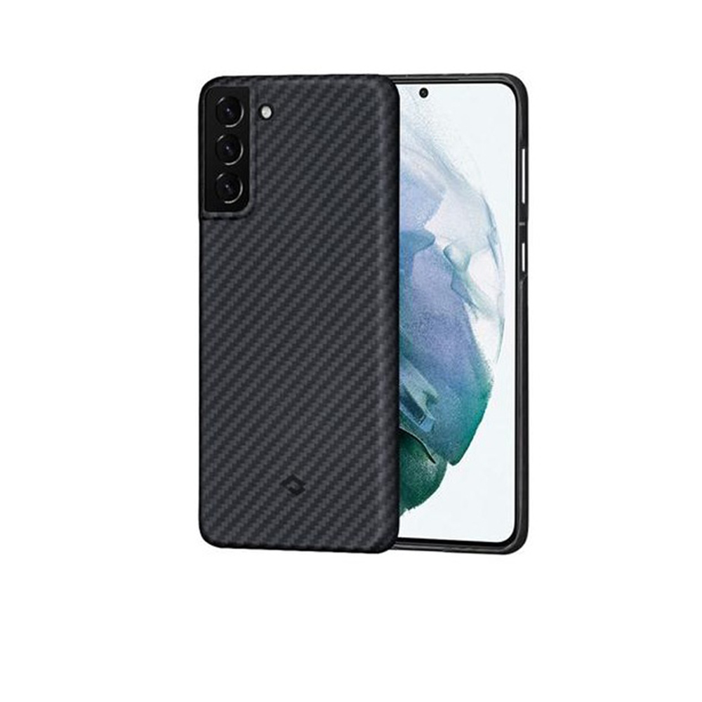 MagEZ Case For Samsung Galaxy S21 Plus - Black - Grey Twill  Black