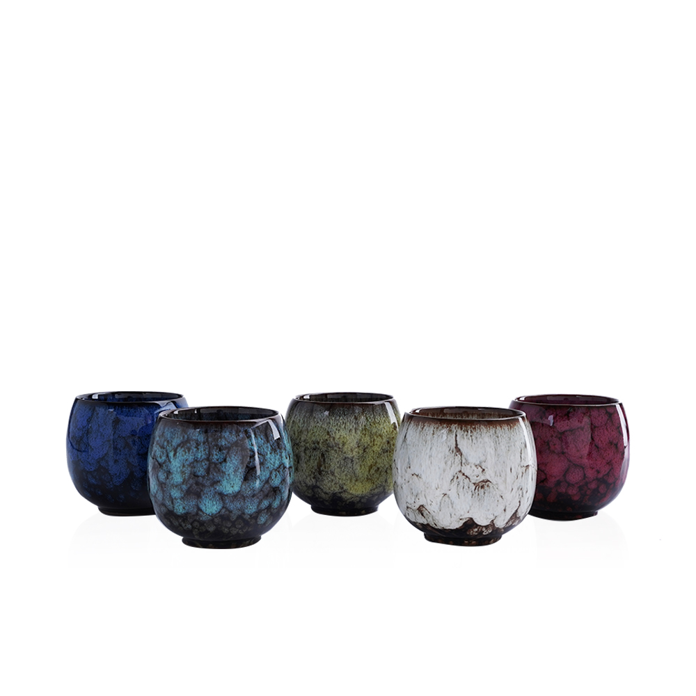 Multi Colors Cup Set - 5 Pcs