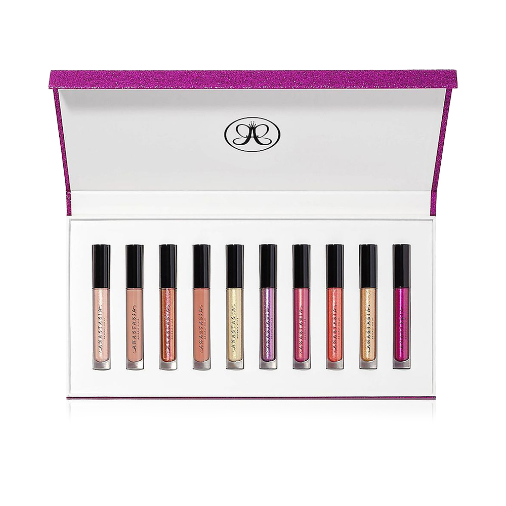 Beverly Hills Holiday Lip Gloss Set - 10 Pcs