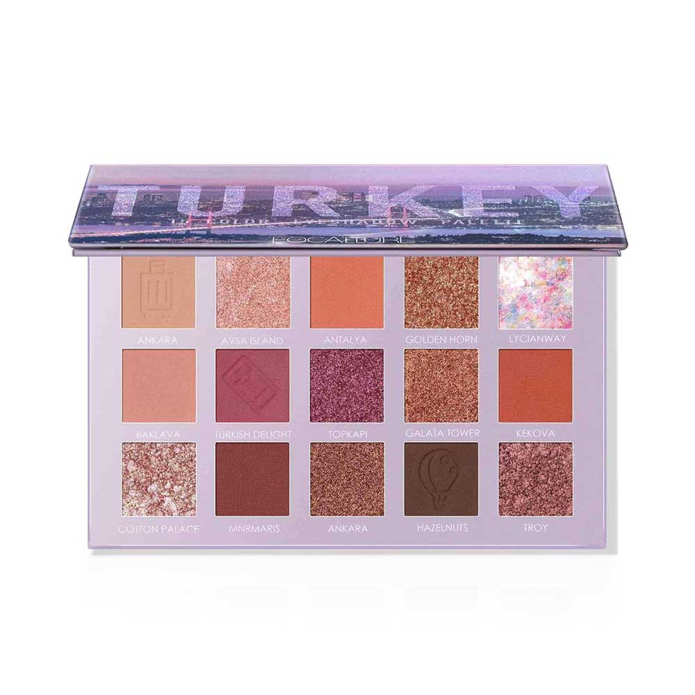 Turkey 15 Pan Eyeshadow Go Travel Palette - N 04 - Hi Turkey