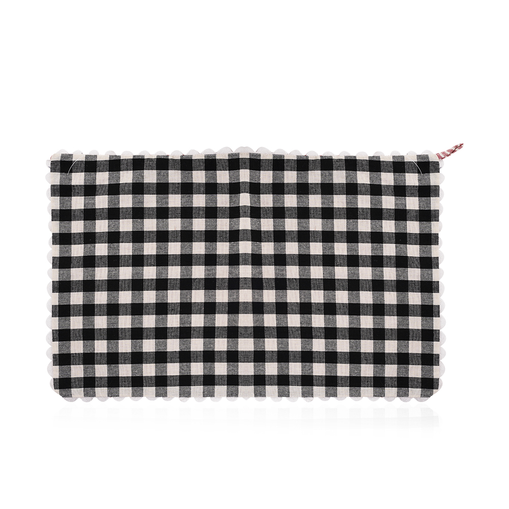 Dinning Table Cover - mini 50*33 - Black + White 
