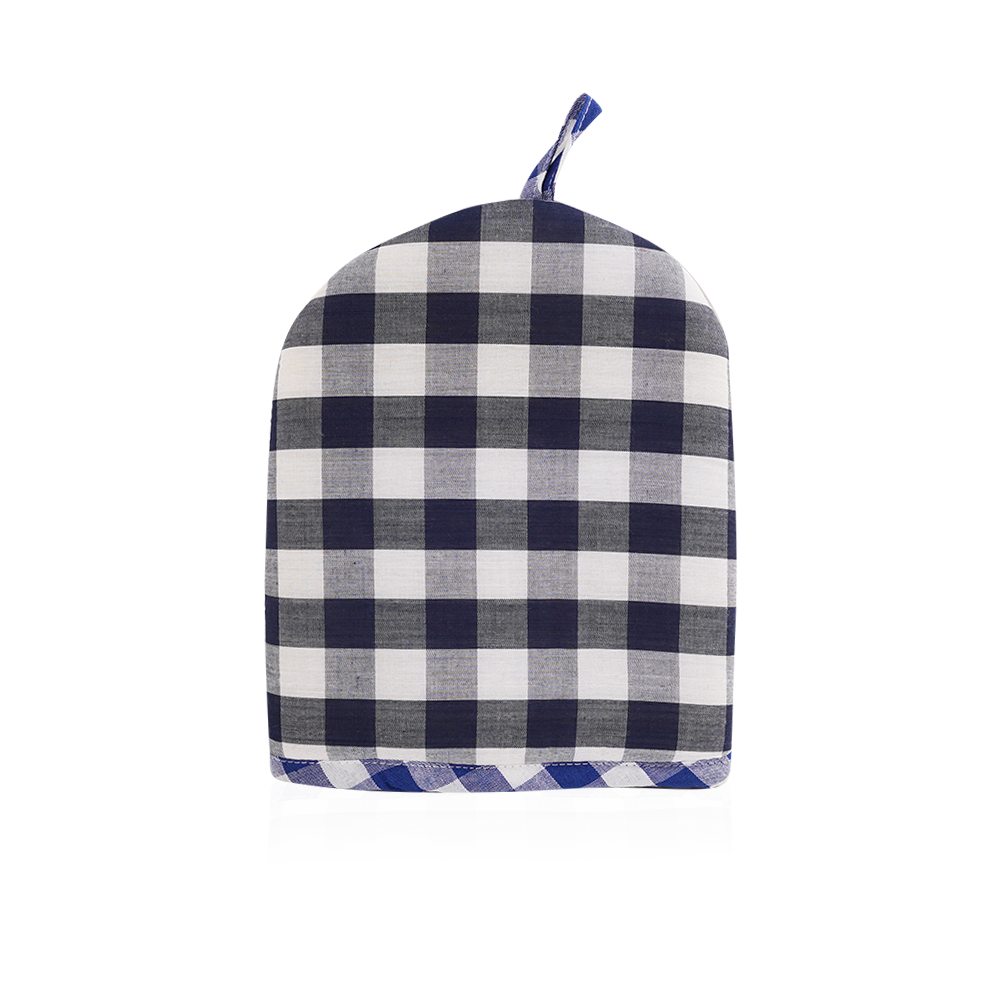 Teapot cover - Blue and Black - Small