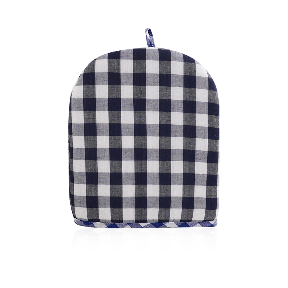 Teapot cover - Blue and Black - Medium