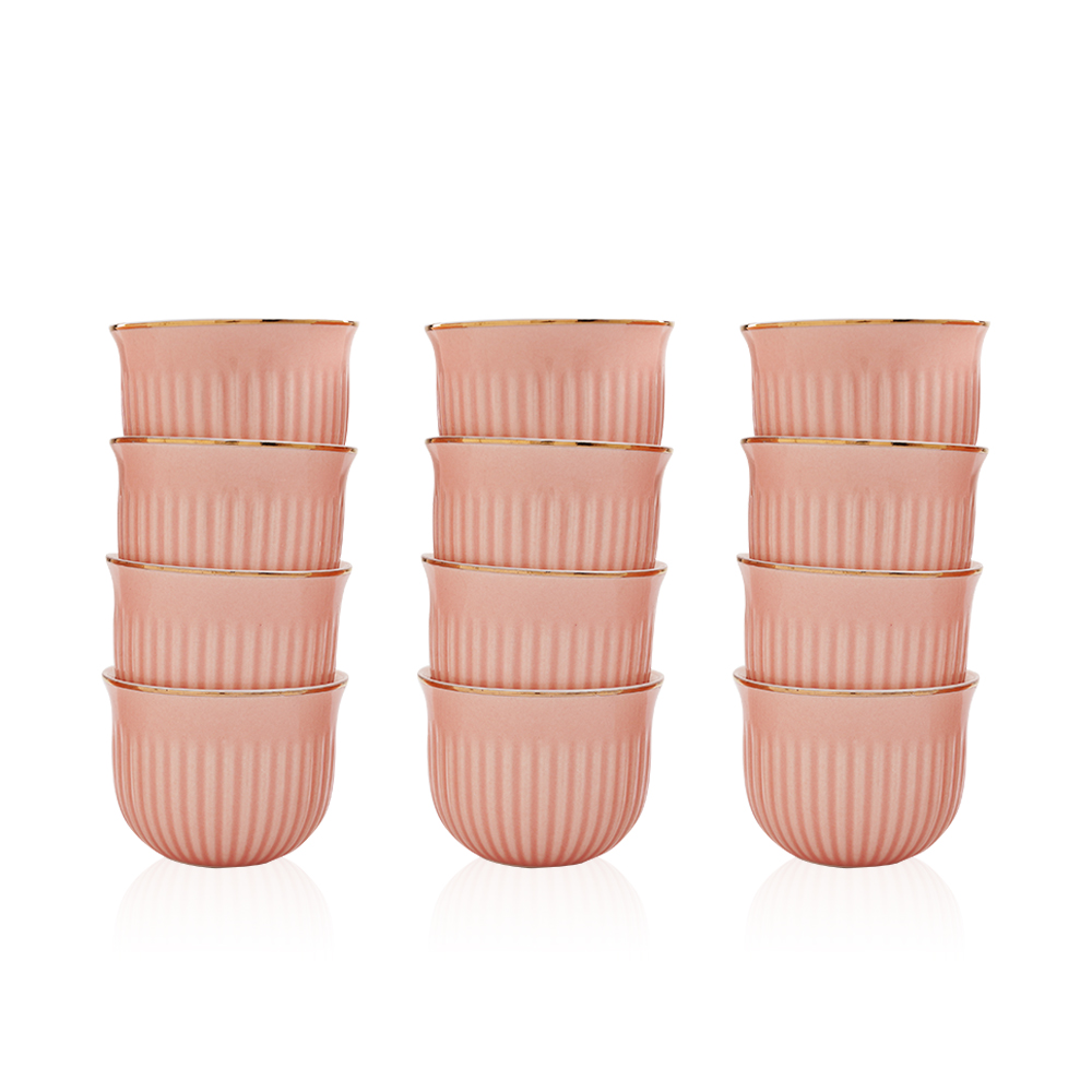 Cawa Cup Set Of 12 - Pink - Fu1016 