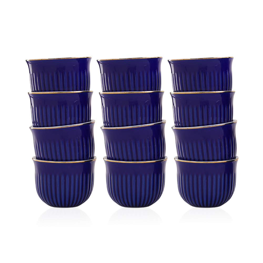 Cawa Cup Set Of 12 - Blue - Fu1019