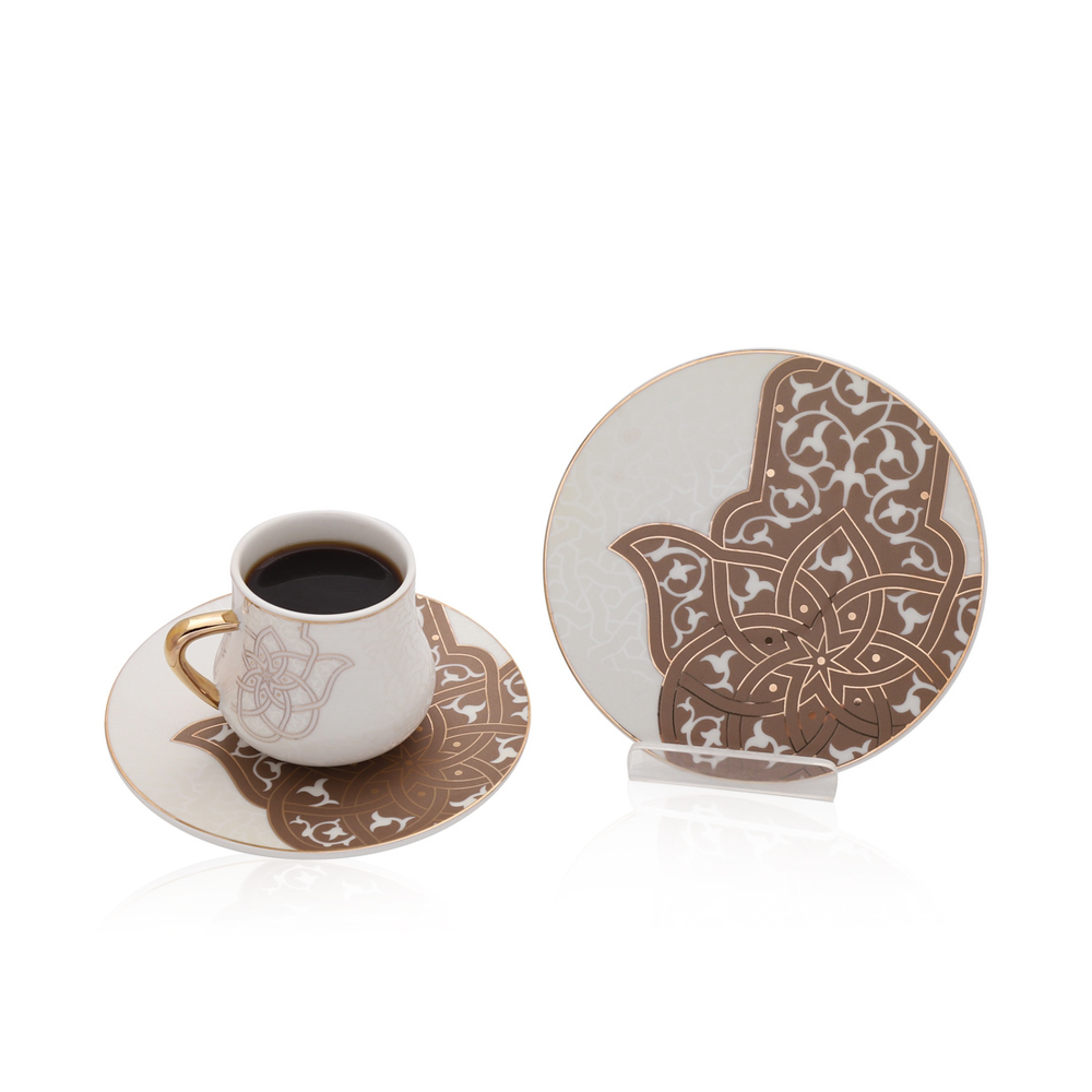 Coffee Cup And Saucer Spirit Of Ancient - 6 Pcs