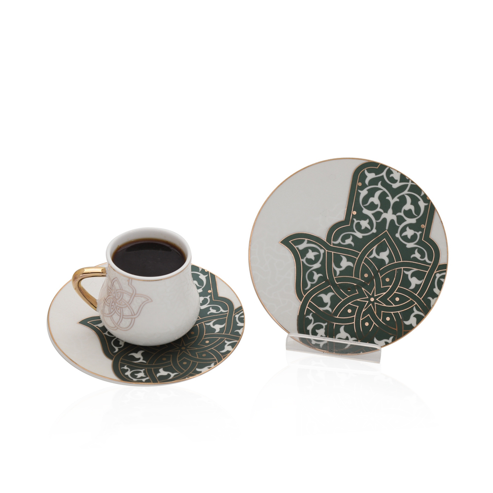 Coffee Cup And Saucer Spirit Of Ancient - 6 Pcs