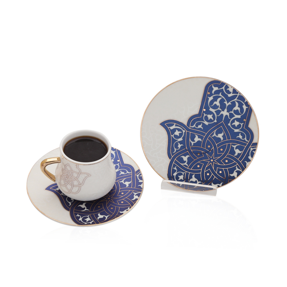 Coffee Cup And Saucer Spirit Of Ancient - 6 Pcs