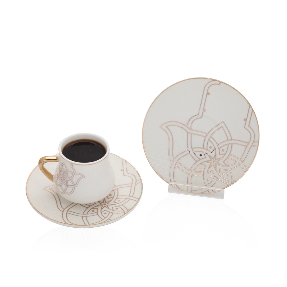 Coffee Cup And Saucer Spirit Of Ancient - 6 Pcs