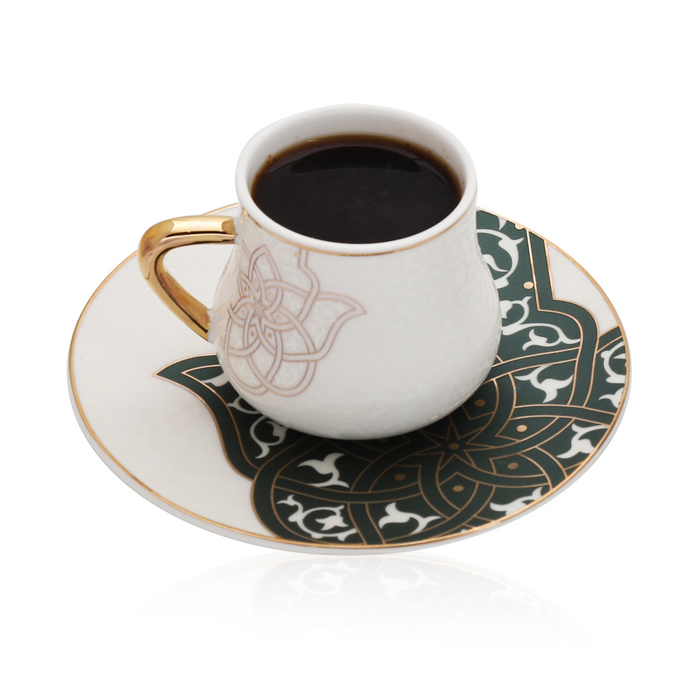 Coffee Cup And Saucer Spirit Of Ancient - 6 Pcs