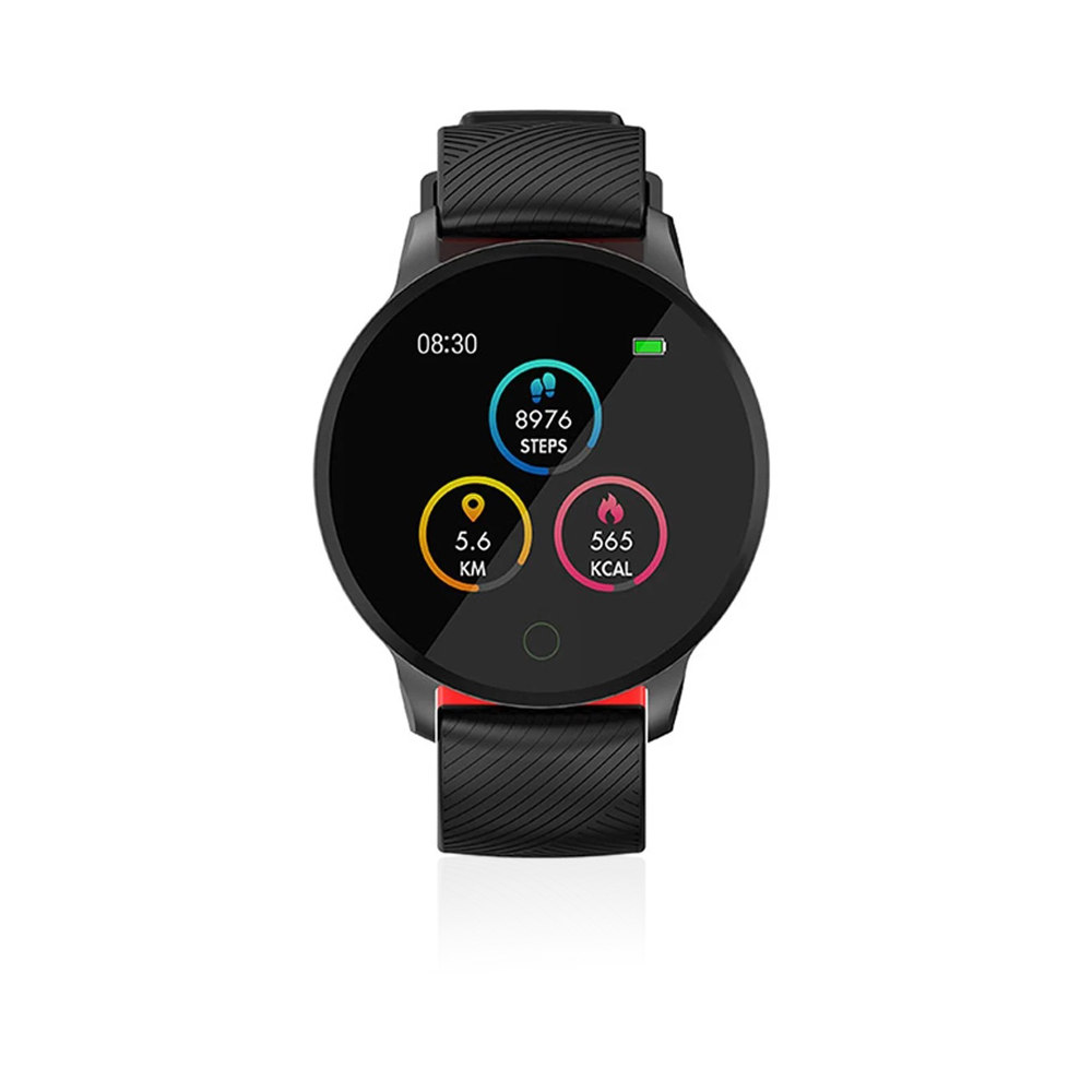 Round Touch Screen Bluetooth Smart Watch - Black