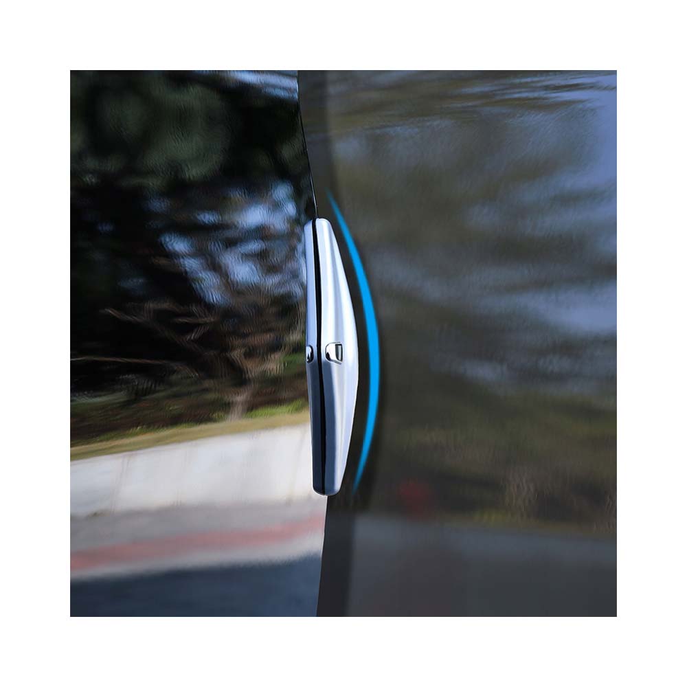 Car Door Protector Strip - 4 Pcs - Silver
