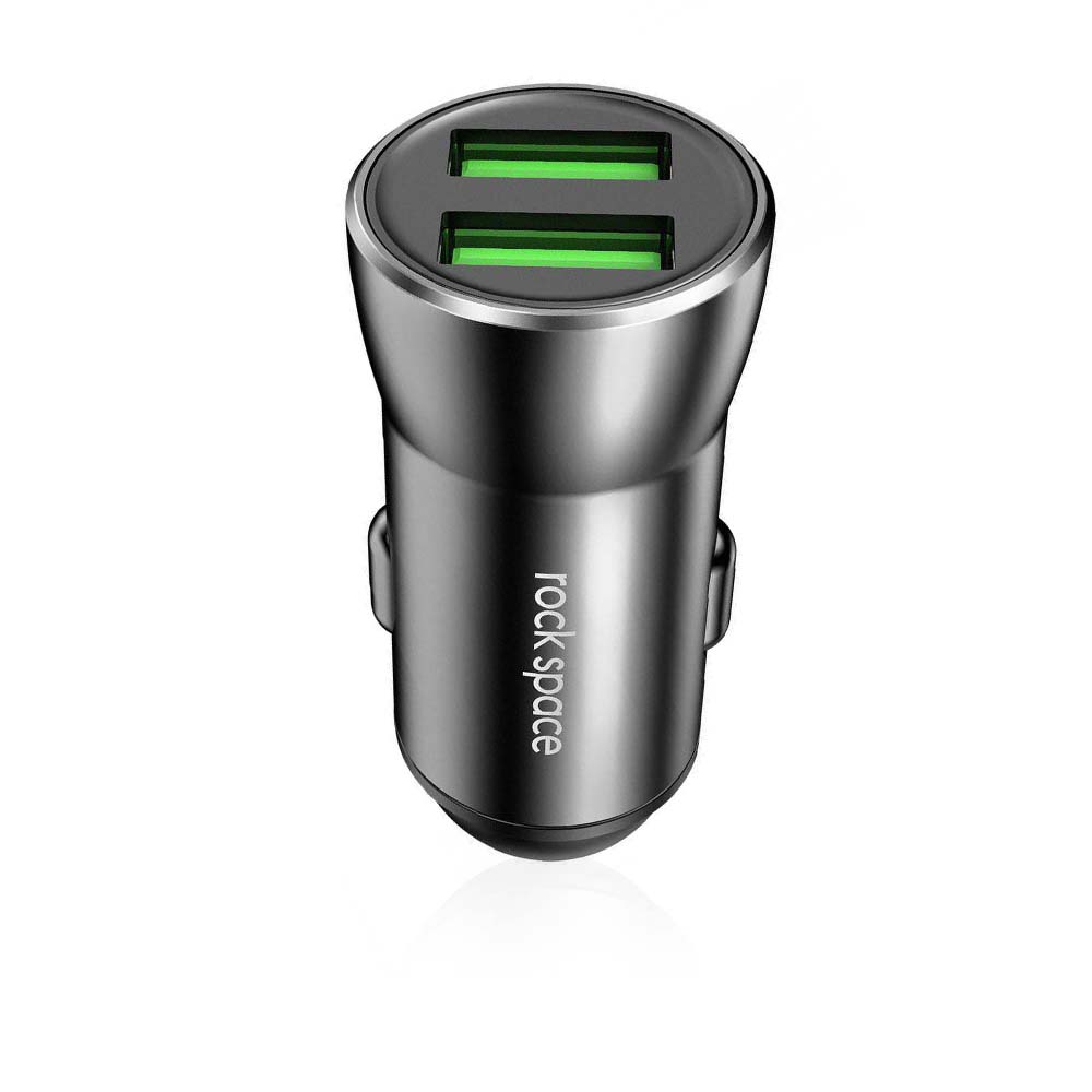 H8 Dual Car Charger - Black   