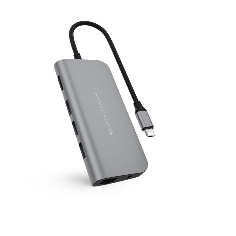 Power 9 In 1 USB-C Hub - Gray