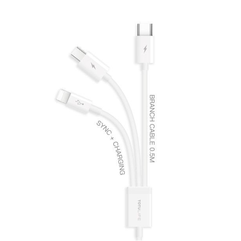 Glory Series 3-In-1 Cable 1.5M - White   