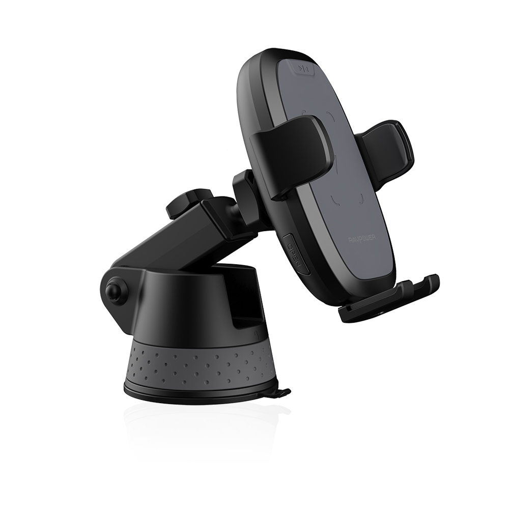 RP-SH014  Wireless Charging Car Holder with Suction Base - Black